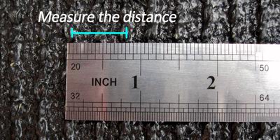 Measure the distance between two lines Measure the distance between two lines